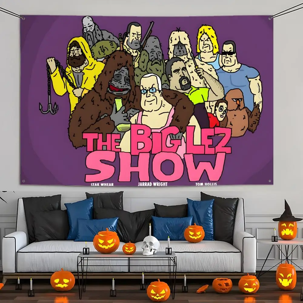 The Big Lez Show Funny Flags Wall Hanging Tapestry Outdoor Decorative flag Background Blanket