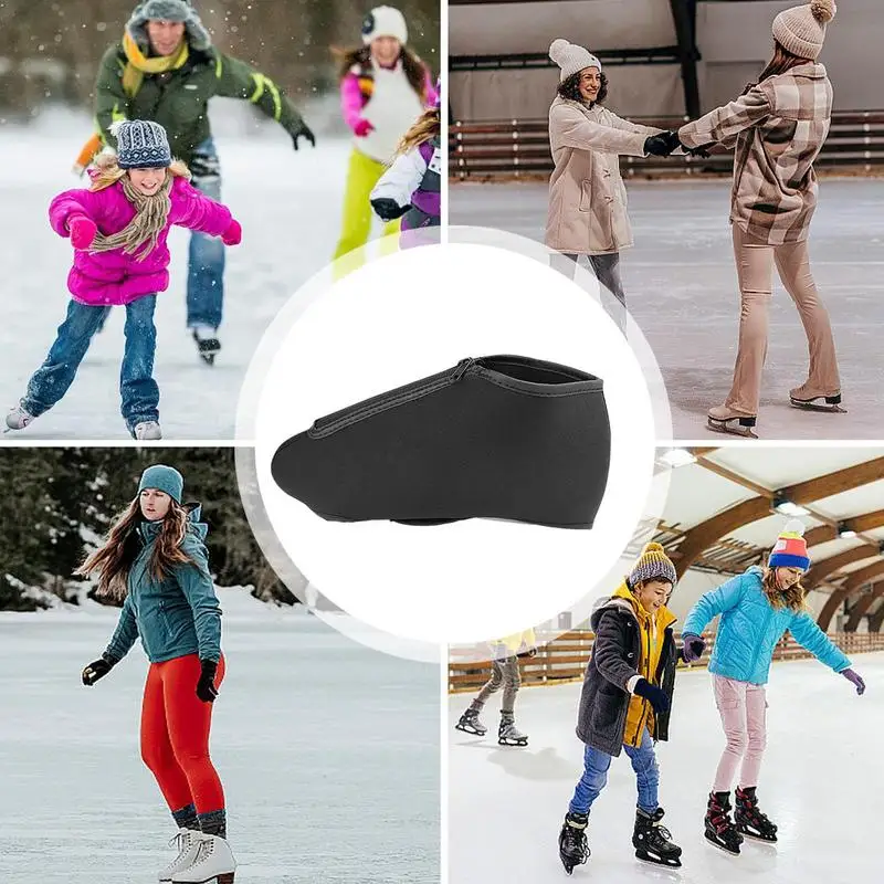 1pcs outdoor ski shoe cover waterproof warm shoe cover black roller skating cover protection Regardless of left or right foot