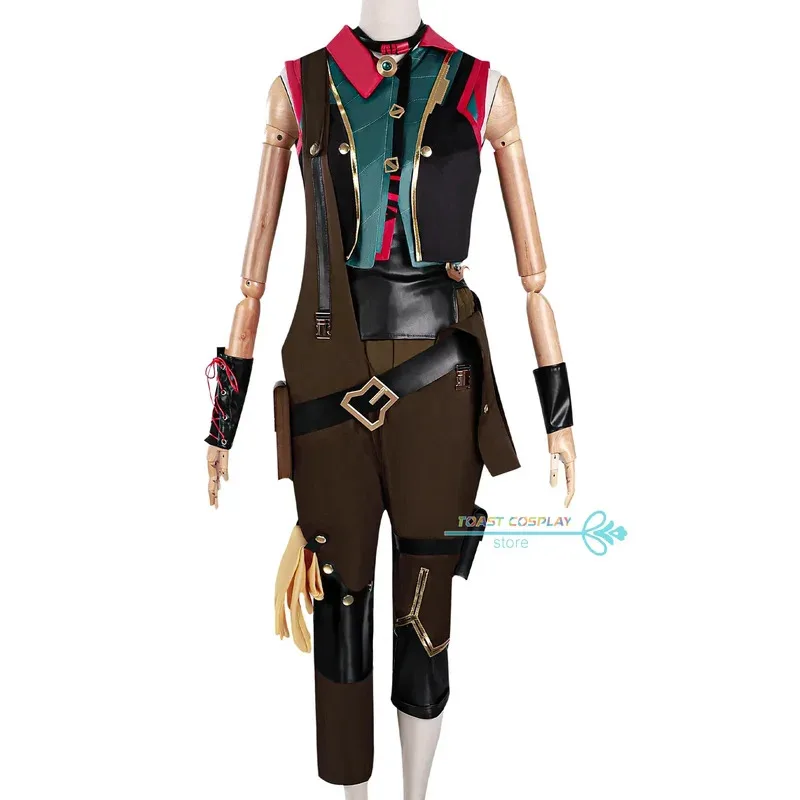 ジンクスコスプレ衣装笑ウォリックコスプレ制服ハロウィンパーティーロールプレイスーツ