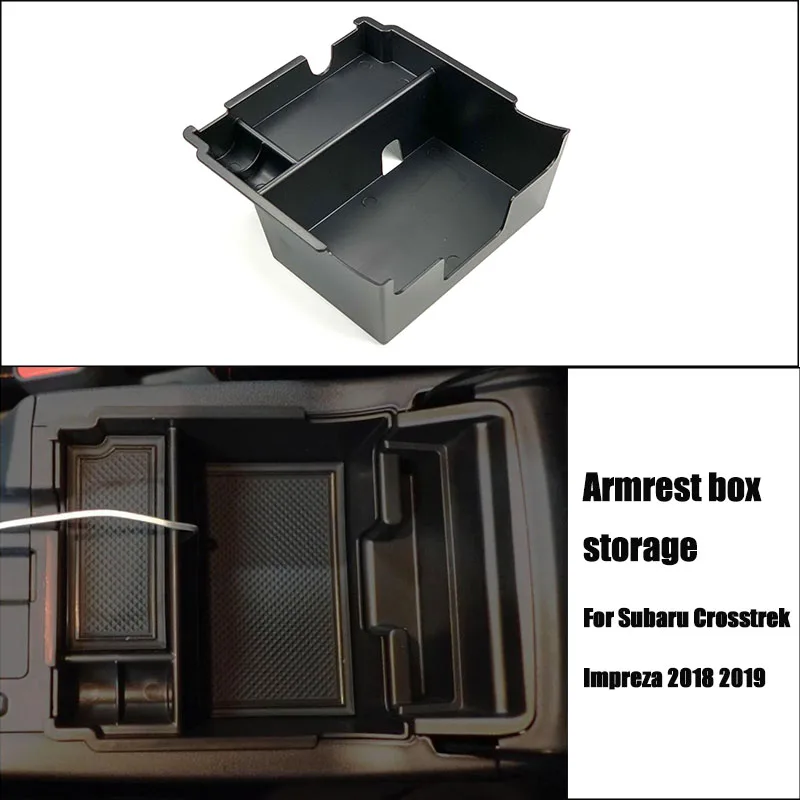 Armrest Organizer Center Console Organizer Tray Glove Box Storage For Subaru XV Crosstrek Impreza Outback Legacy Forester