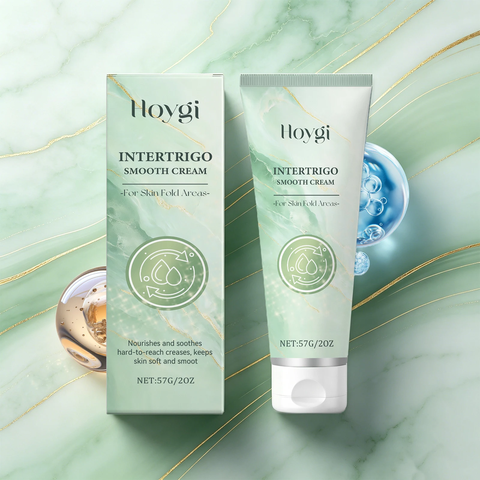 Crema Suave Intertrigo para el Área de las Pliegues Cutáneos, Crema Hidratante Calmante, Alivio del Enrojecimiento, Nutritiva, Suavizante, Cuidado Hidratante para la Piel