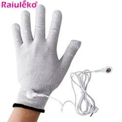 Breathable Fiber Electrotherapy Massager Electrode Gloves Socks Bracers Cables Physiotherapy EMS Muscle Stimulator Accessories