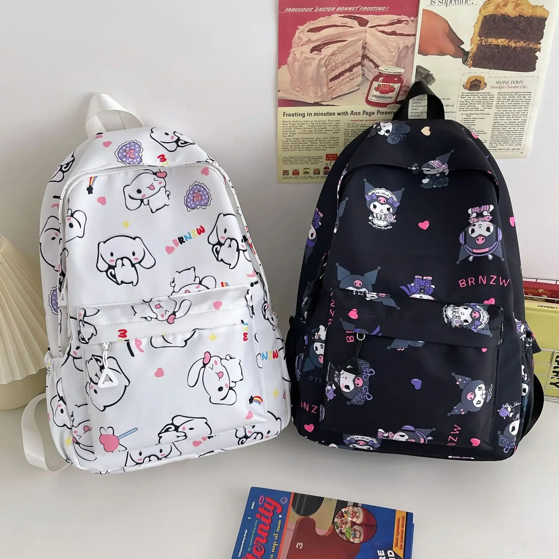 

Sanrio Hello Kitty New Girls Large Capacity Cute Cartoon Kulomi Animation Printed Backpack