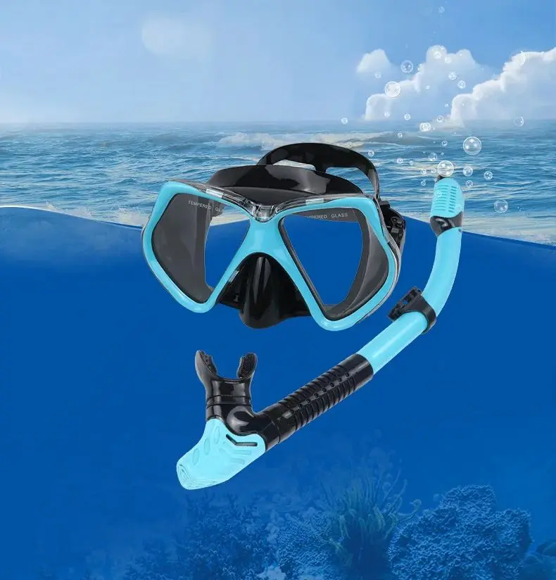 

Diving Rebreather Goggles Snorkeling Set Mask Full Dry Snorkel HD Diving Goggle Gear Outdoor Swimming & Diving Essentials