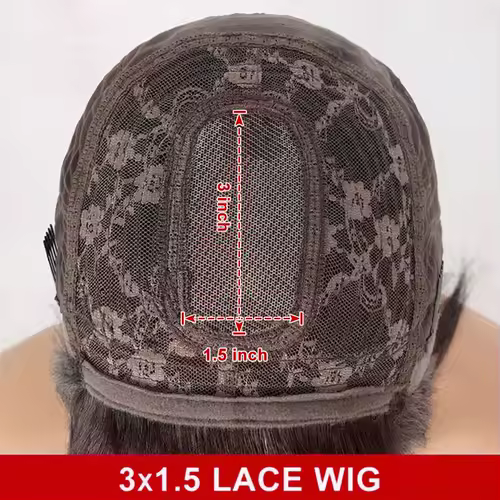 Brazilian Straight Bob Lace Wigs Glueless Straight Human Hair Wigs With Bangs Fringe Middle Part Bob Lace Wigs Realistic Scalp - Image 4