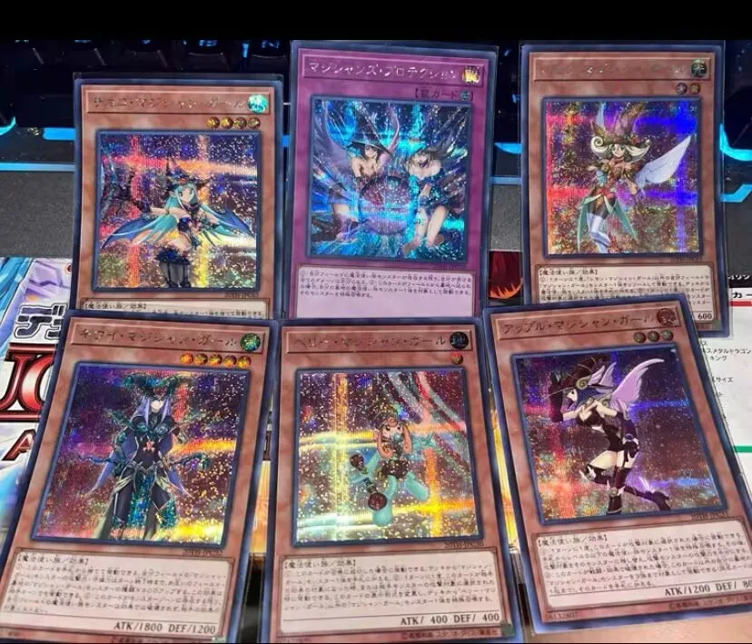 6Pcs 20TH-JPC31(JPC32 JPC32 JPC61 JPC65 JPC38) - Yugioh - Japanese - Apple Magician Girl - Secret Collection