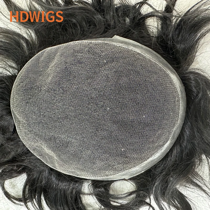 

Мужской парик-накладка из натуральных волос HD Lace PU (Австралия), система восстановления волос, топпер с естественной линией роста волос