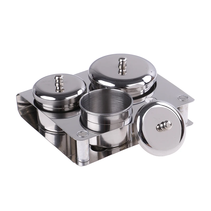 3Pcs/set Manicure Acrylic Liquid Container Organizer Dappen Dish Nail Art Tools