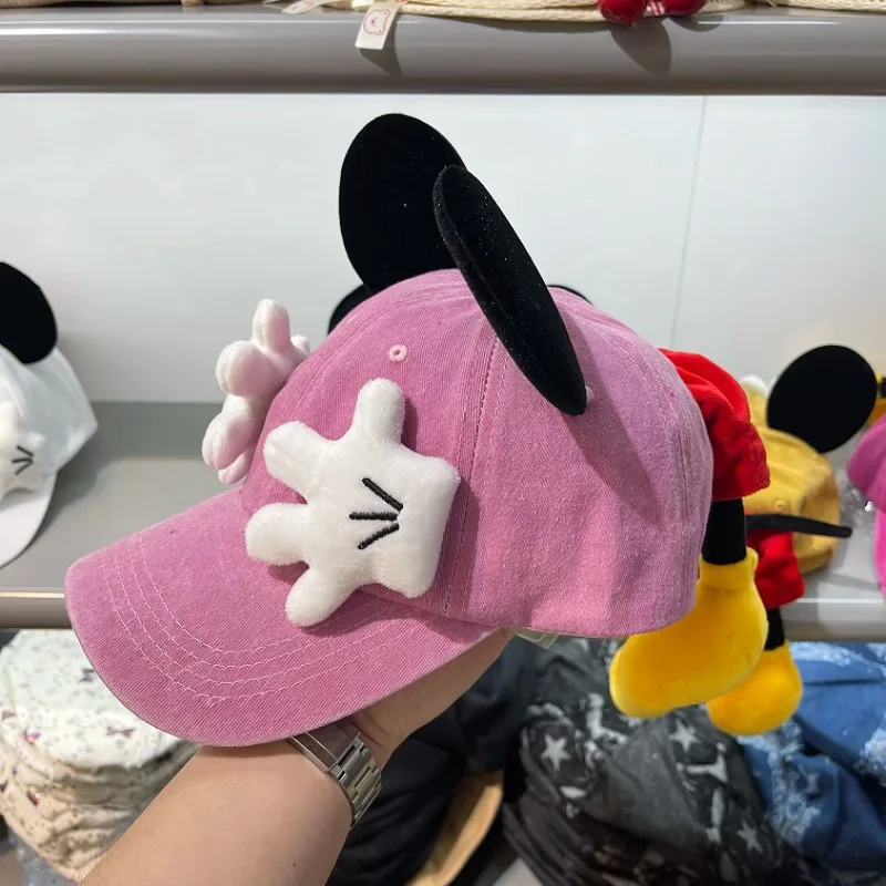 Meisjes Leuke Cartoon Muis Oren Baseball Cap Anime Eendenbek Stijl Y2K Outdoor Mode Zonnebrandcrème Zonnescherm Trendy Cap voor Vrouwen