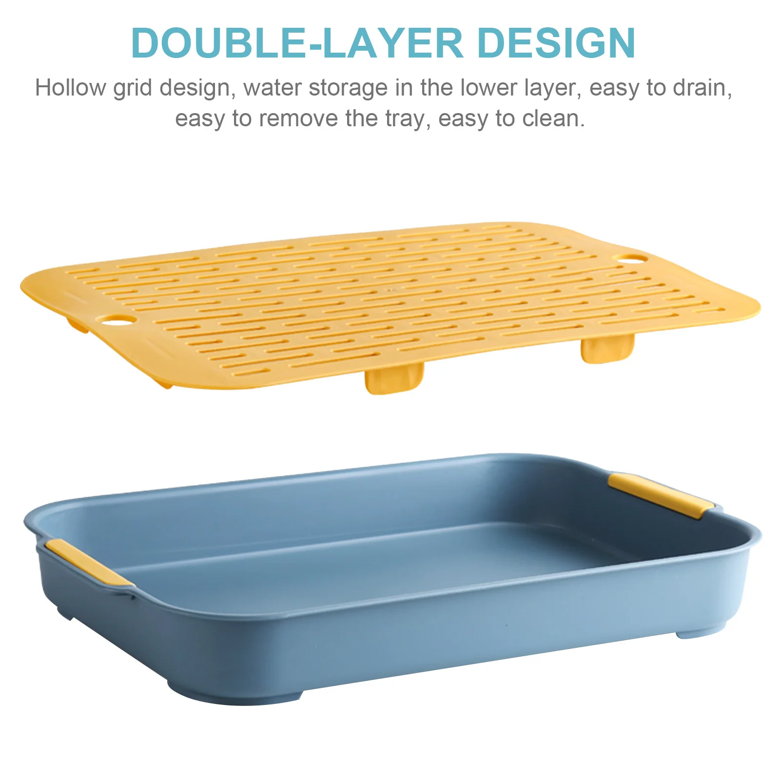 1 pc Plastic Drain Tray Dish Drainer Dryer Tray Water Filter Tray Cup Drain Tray Kitchen Cutlery Filter Dishes Bowl Drain Board - Image 4
