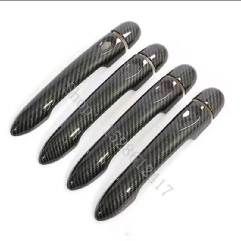 لرينو كابتور كابتور سامسونج QM3 2013 ~ 2020 ألياف الكربون نمط غطاء مقبض باب السيارة اكسسوارات التصميم