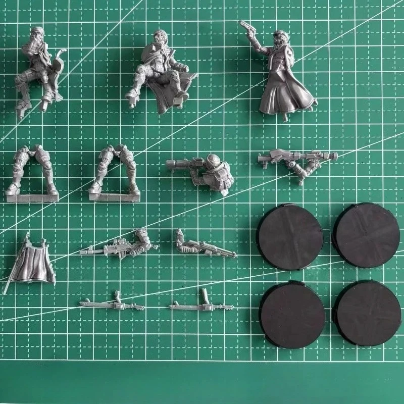 25mm Scale Resin Assembled Model Kit War Game Chess Sub Super Soldier Brotherhood Team Hobby Miniature Toy Unassembled Unpainted
