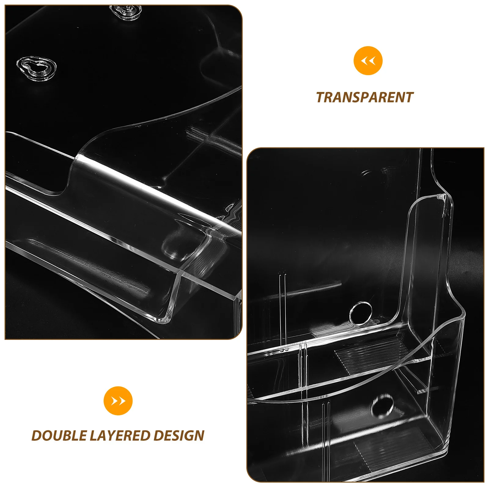 

Transparent File Folder Display Rack Desk Pamphlets Manager Booklet Stand for Office Organization Clear Literature Stand File