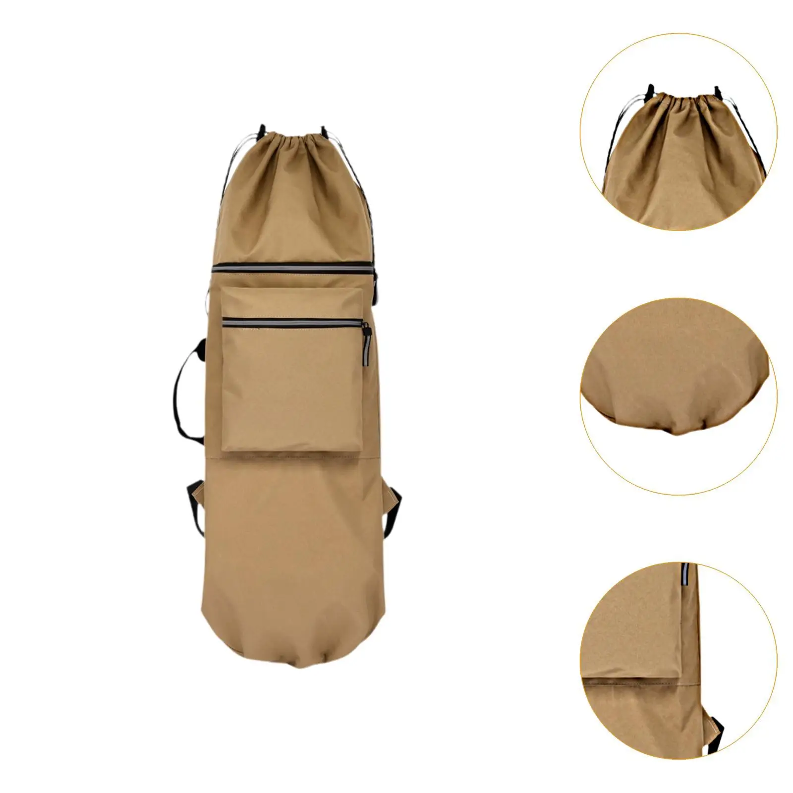 Tas Ransel Skateboard Travel, Tas Tangan Outdoor untuk Aksesoris Skateboard, Bahan Nylon Tahan Air, Tas Jinjing Skateboard Portabel