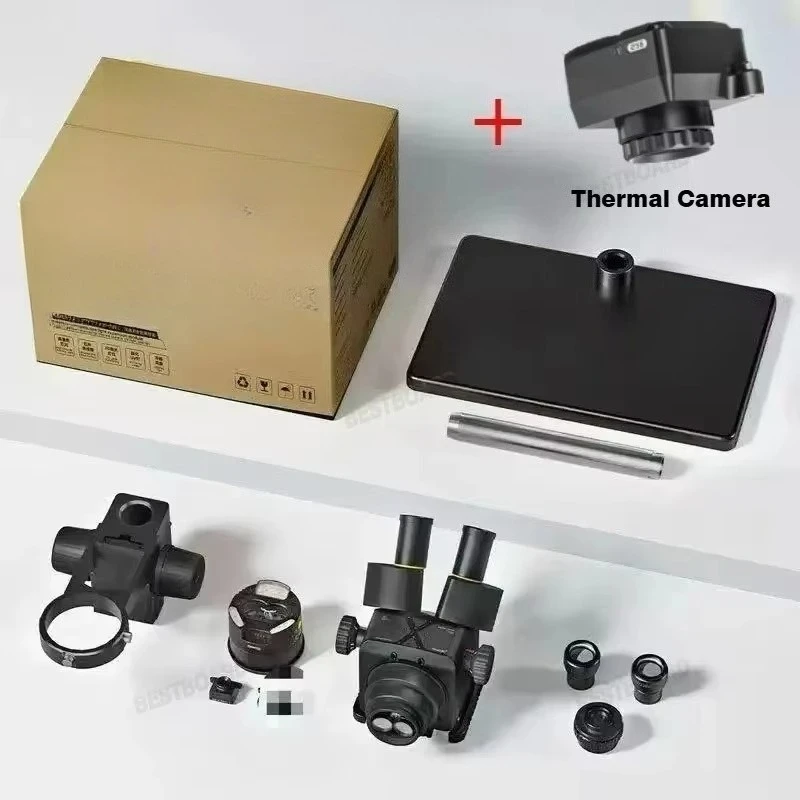 Three-eye electron microscope 6.5-58 zoom mobile phone printed circuit board repair 6.5-58 zoom electronic three-eye
