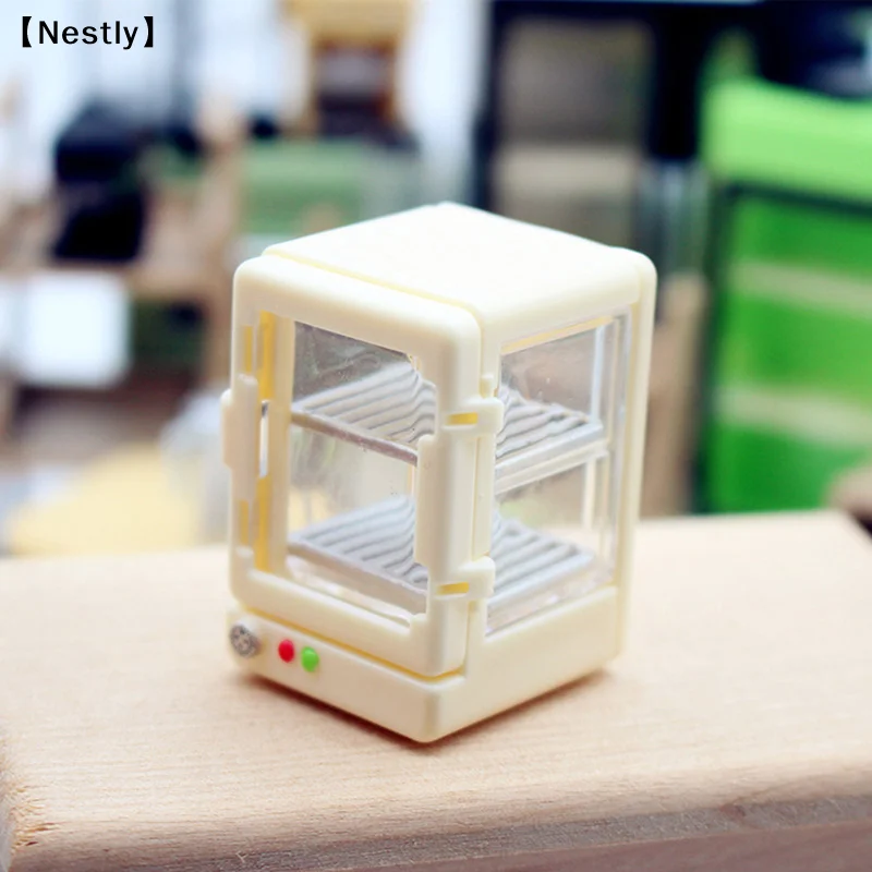 Miniature Simulation Convenience Store Food Display Cabinet Breakfast Heating Insulation Cabinet Model Dollhouse Toy Acces〔Nest〕