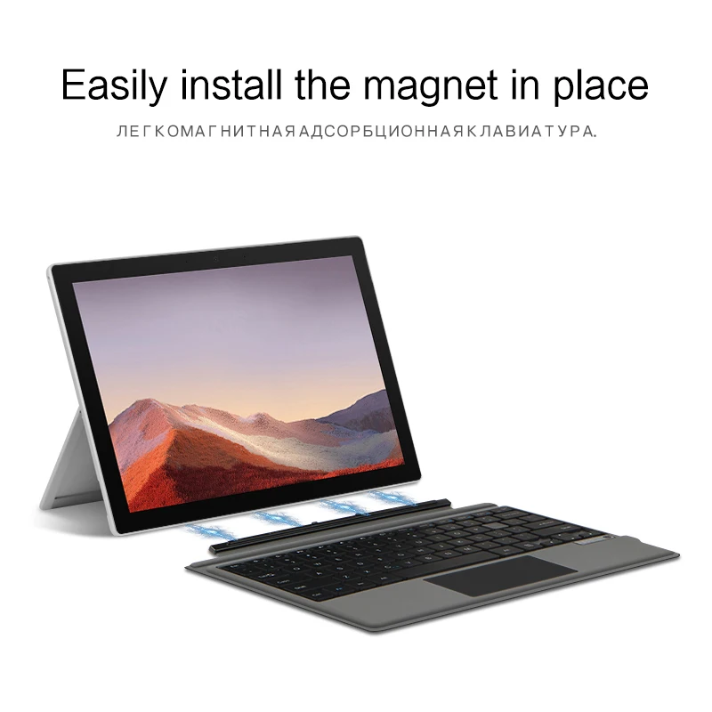 Backlight Keyboard for Microsoft Surface Pro 3 4 5 6 7 7+ Tablet Wireless Magnetic Keyboard for Surface Pro 7/6/5/4/3/7Plus Case