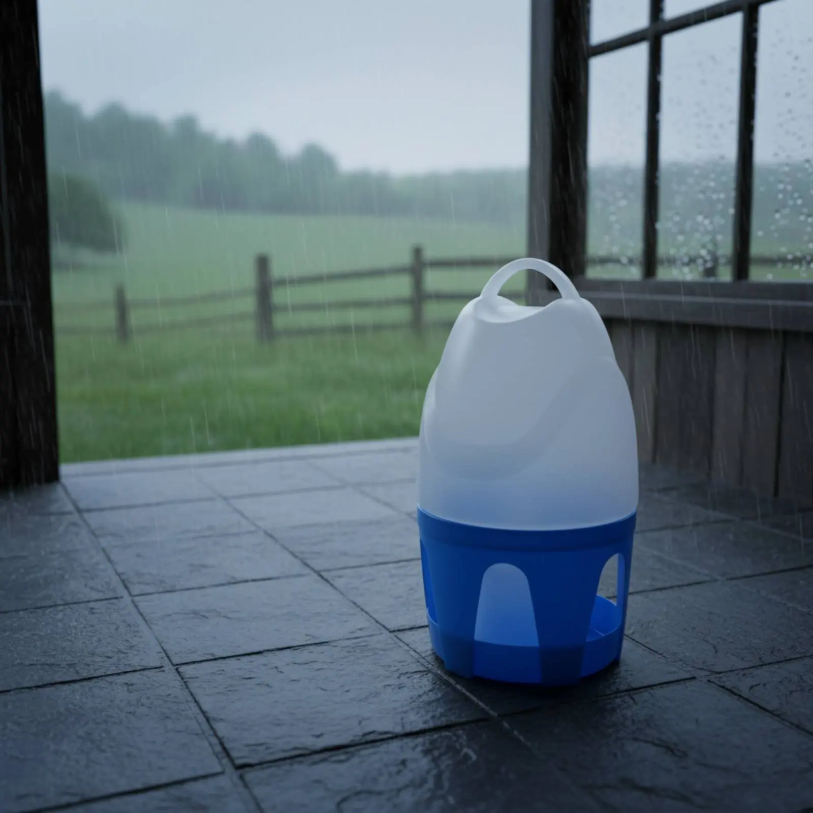 Abreuvoir chauffant pour poulets, réservoir d'eau durable pour volailles, abreuvoir à gravité pour oiseaux, système d'abreuvement anti-fuite