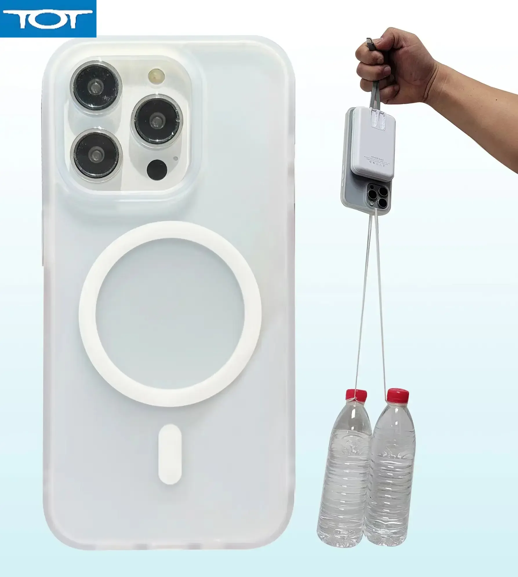 

Беспроводная сверхсильная магнитная зарядная крышка для iPhone 11, 12, 13, 14, 15, 16 Pro Max, прозрачный комбинированный чехол Magsafe