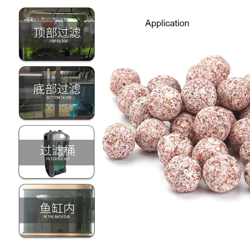 100g Aquarium Fish Tank Filter Media Hollow Particles Biological Ball Bio filter for Aquarium Accessories