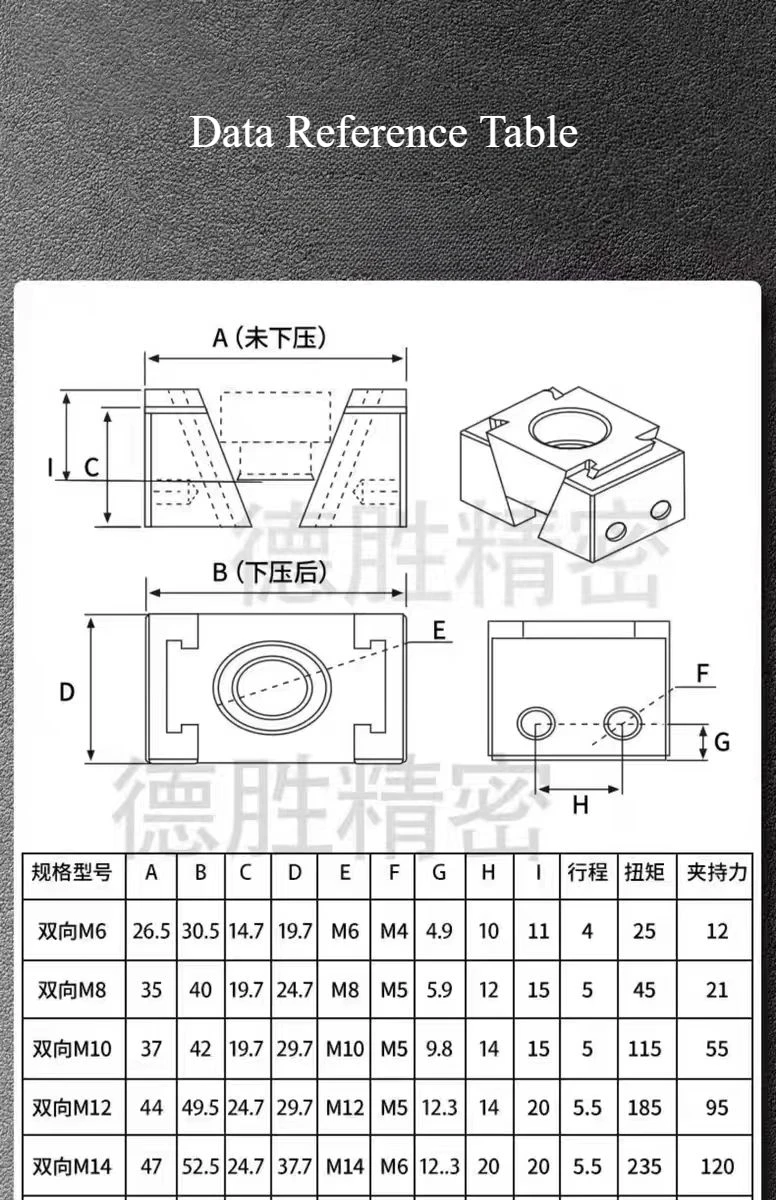 M6 M8 M10 Ok Fixture CNC Machining Tabletop Adjustable Side  Clamping Block Precision Vice  for Soldier Model Crafts