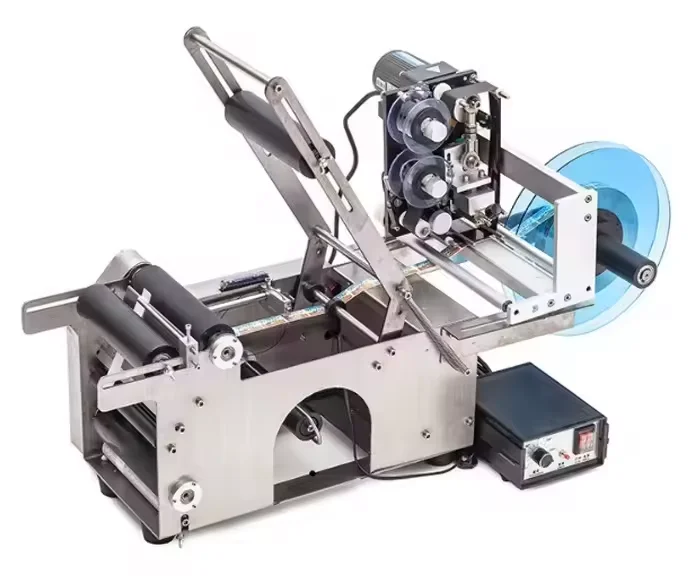 

Factory Wholesale Semi Automatic Round Bottle Sticker Packing Labeling Machine/manual Digital Label Printing Machine