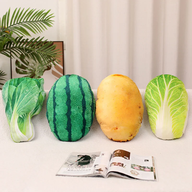 

Simulation Vegetables Plush Toys Lifelike Stuffed Plants Throw Pillow Dolls Soft Carrot Pepper Sofa Cushion for Kids Girls Gifts