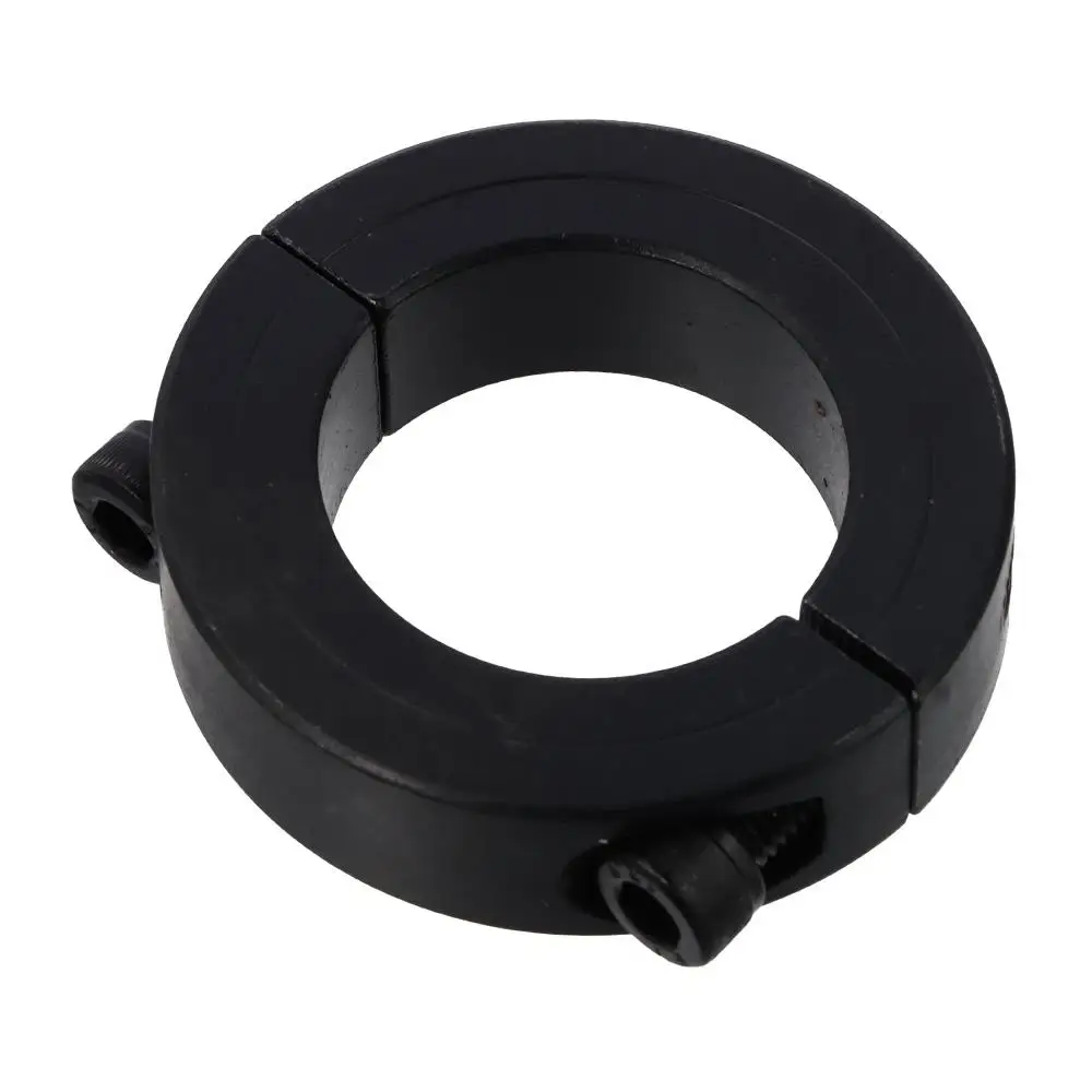 Oxide Steel Shaft Collars Black Inner Diameter 6-55mm Double Split Clamping Collar Hole Retaining Clamp Conveyor Belt Systems