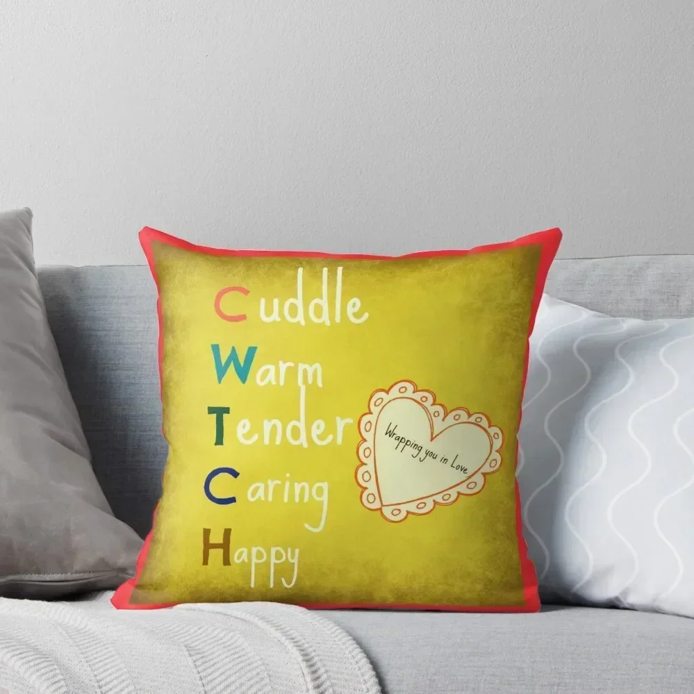 Cwtch..wrapping you in love Throw Pillow Sofa Cushions Cover Decorative Cover For Living Room pillow