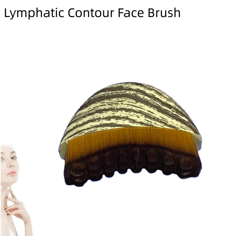 Gesichtsbürste für die Lymphkontur, Gesichtsbürste zum Trockenbürsten, Lymphdrainage-Massagegerät zur Gesichtsformung