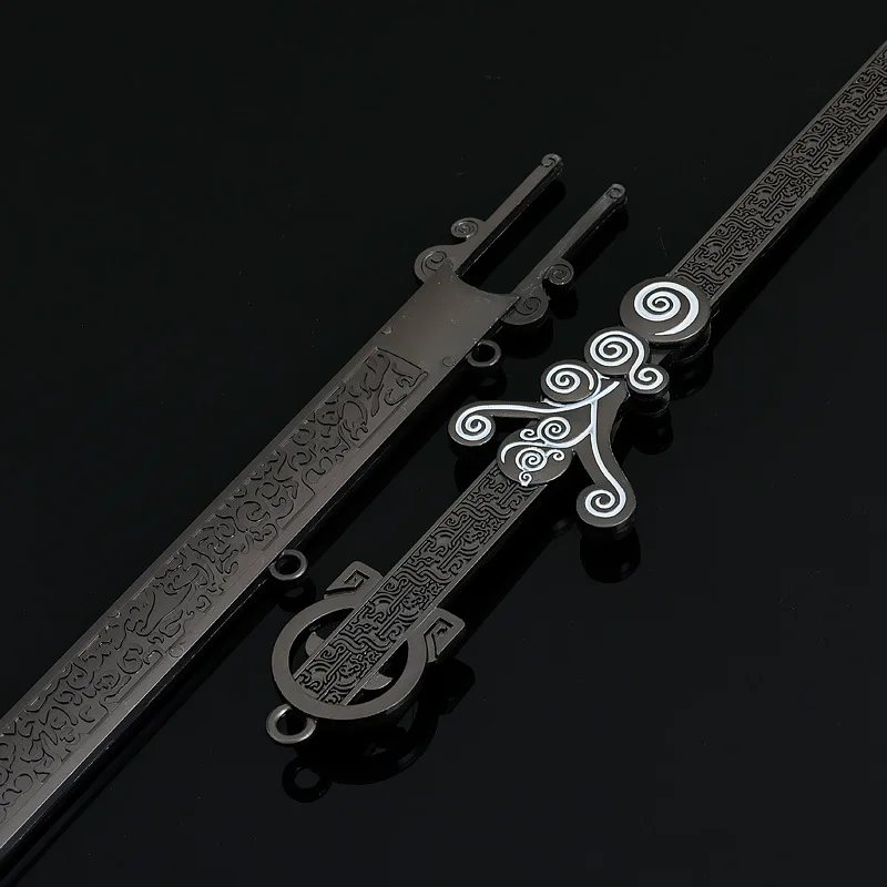 30 cm/11,81 in Qin's Moon Anime Peripherie Juzi Mo Mei Spielzeug Schwert Alte Chinesische Schwert Metall Waffe Modell Desktop zubehör Handwerk