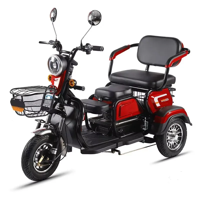 Hot Sales Electric 3 Wheels Mobility Scooter Tricycle 600W Cargo E Bike Accept Customization