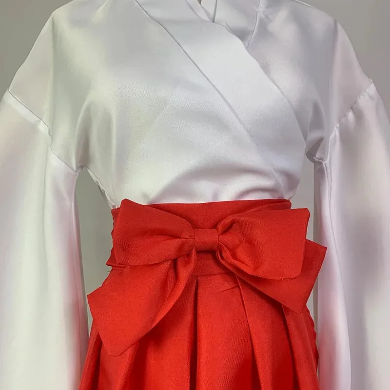 Disfraz de Iori Utahime, disfraz de Anime japonés, pantalones rojos y blancos, falda, tocado, peluca para Comic Con Iori Utahime, Kimono