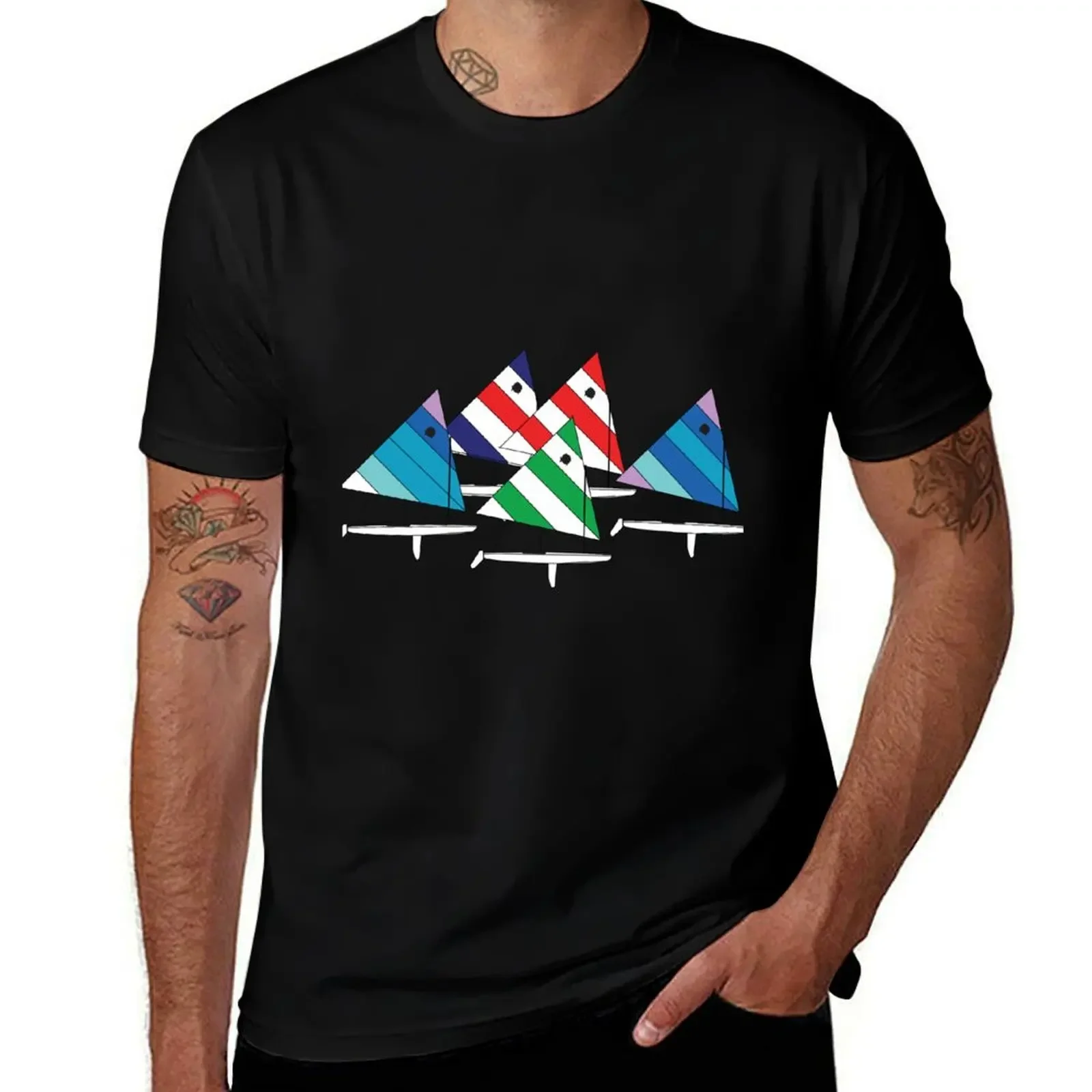 Sunfish Sailboats Racing T-Shirt cheap stuff summer clothes mens designer clothes