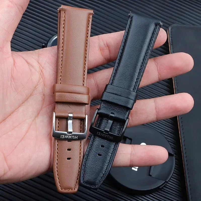 Huawei Original 22mm Leather Watchband for HUAWEI Watch GT3 GT2 /GT 2Pro Strap for Huawei GT 3Pro 46mm Replace Bracelet GT Band