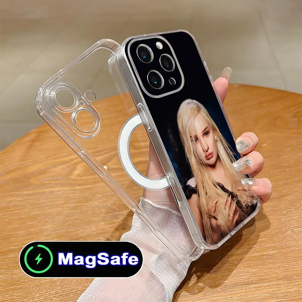 

Чехол для мобильного телефона Kim Petras для iPhone 17 16 15 14 13 12 11 Air Pro Max Plus Mini Magsafe, прозрачный, цветной, красивый