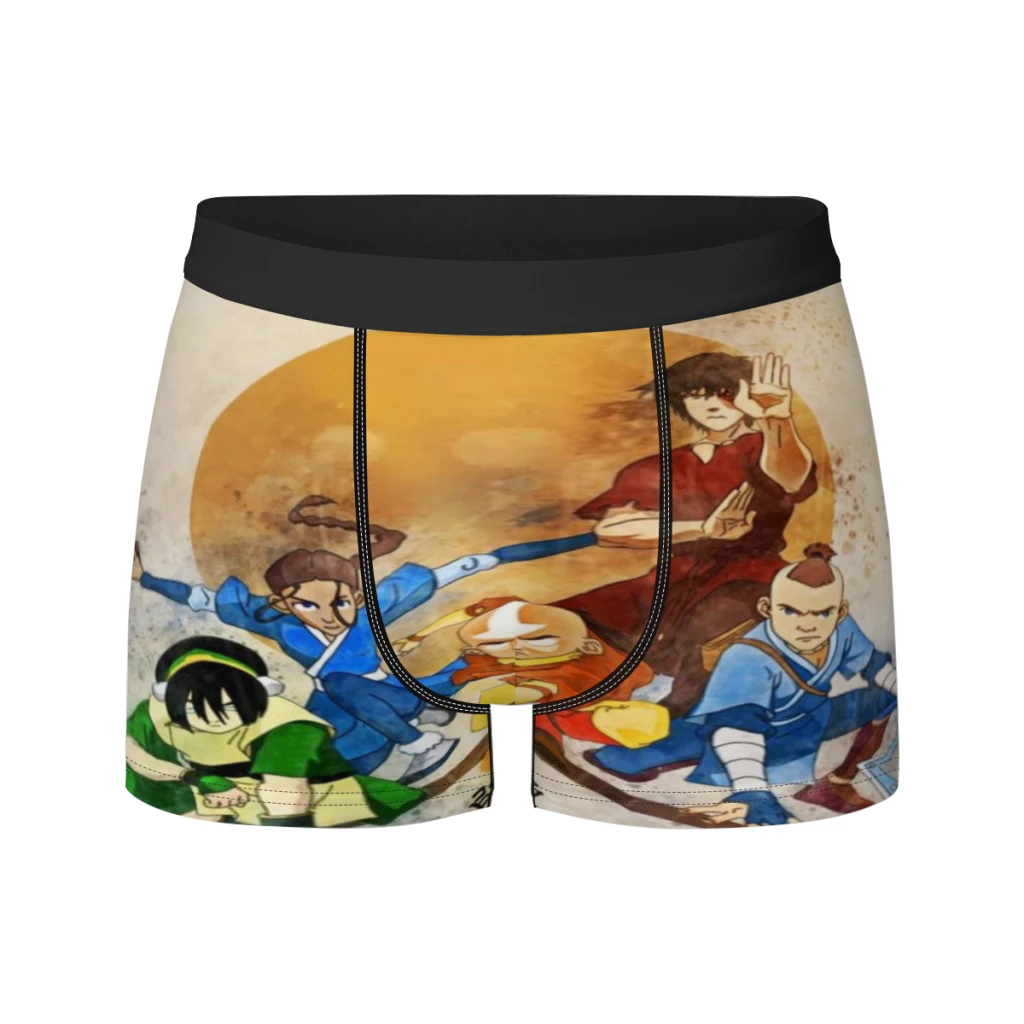 

Classic Anime Avatar The Last Airbender Breathable milk Silk Boyshorts Elastic Men's Underwear 3D Boxer Shorts Boxer Briefs