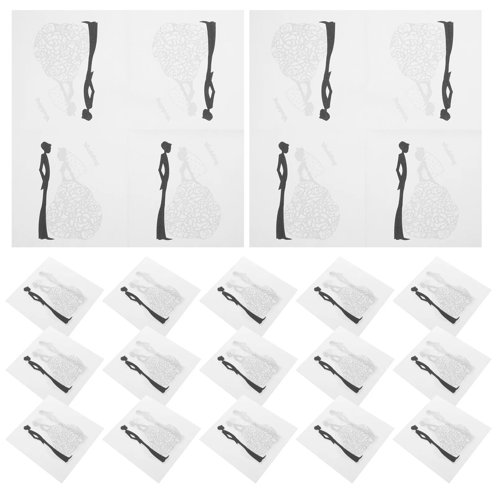 Рисунок 3 - свадебные салфетки с принтом