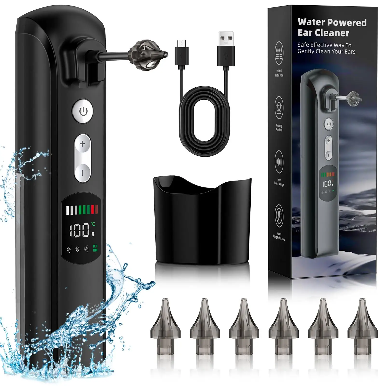 Smart Ear Cleaner, Multi-functional Earwax Remover, In-Stock Handheld Home Ear Irrigator