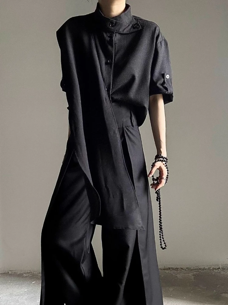 الفرنسية أنيقة خمر تصميم قاع قميص المرأة Y2k Harajuku ريترو فضفاض البلوزات سيدة مكتب موضة كم طويل بلايز جديد