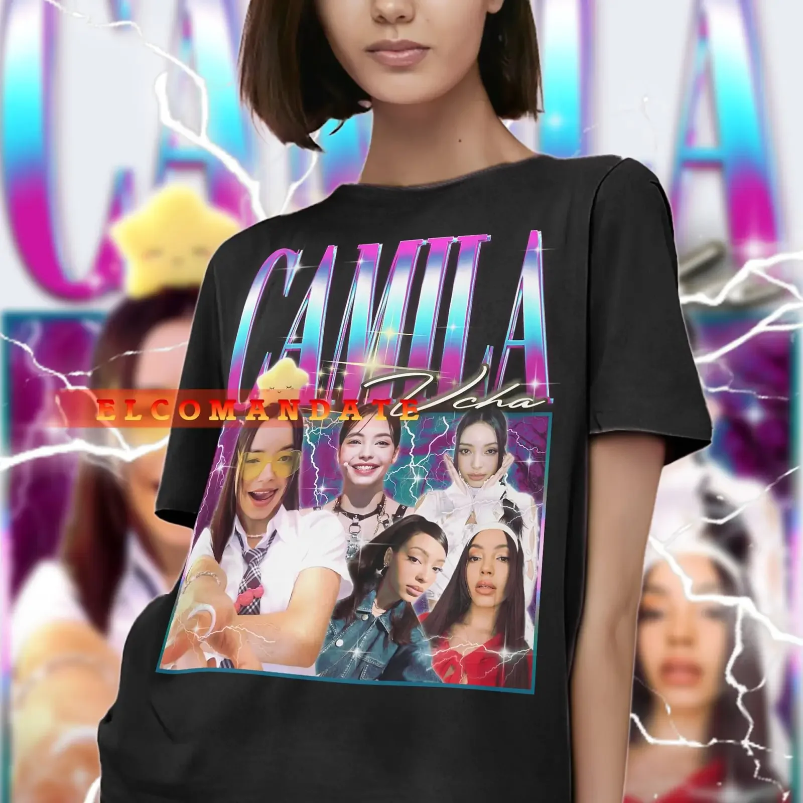 Vintage Camila Vcha Singer 90s Retro Homage T Shirt Fan Merch Casual  vintage Washed fashion Stylish Comfortable