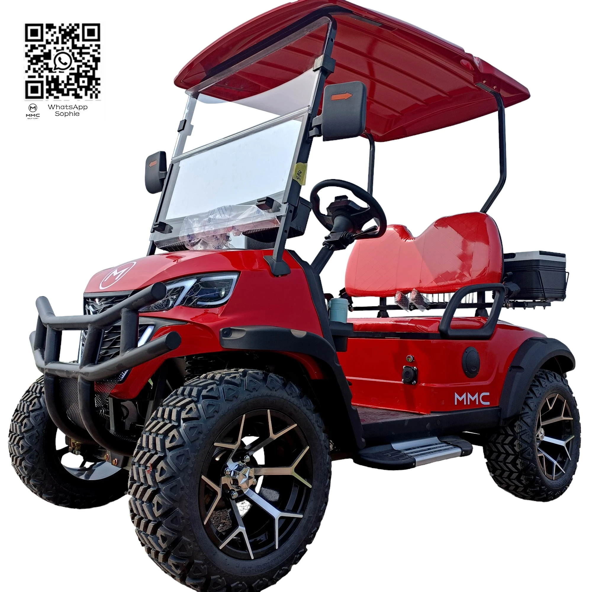 2024 Customized Factory Area Honoured Guest Road Legal Karts Car Buggy 2+2 Seats Multi-color Light Flashing Electric Golf Cart