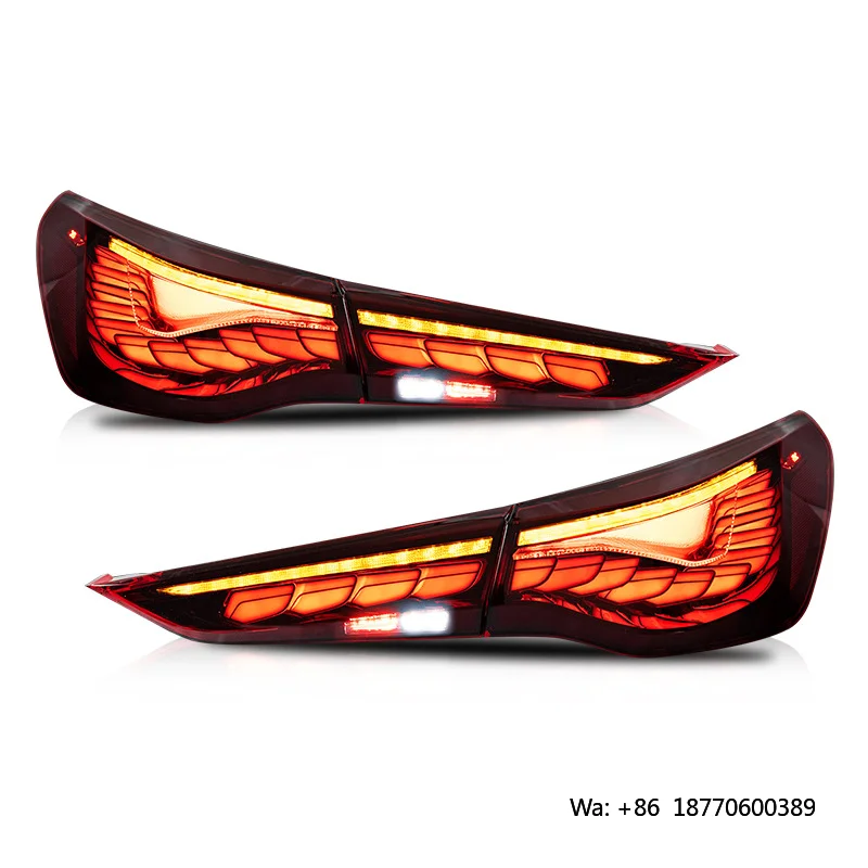 New Style LED Retrofit Taillights G22 G23 G26 GTS OLED Red Lens 2020- for 4-Series Rear Trunk Stop Brake Signal