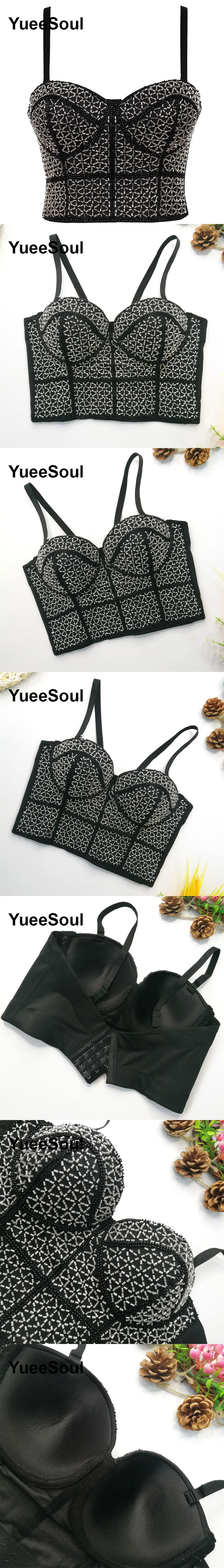 Black Y2K Tops White Rhinestone Sequins Tassel Slim Crop Top New Gothic Party Club Wedding High Street Sexy Corset Top Camis