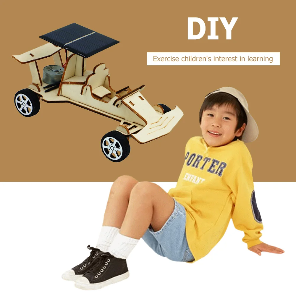 Fun Science Technology Solar Car Model DIY School Project Kids Students Gift