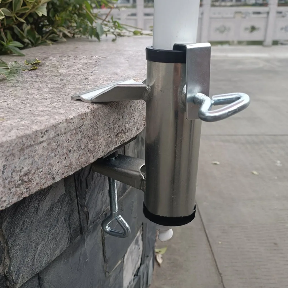 38mm Inner Diameter Patio Umbrella Clamp Thickening Heavy Duty Umbrella Stand Holder Adjustable Clamp Umbrella Fixed Clip