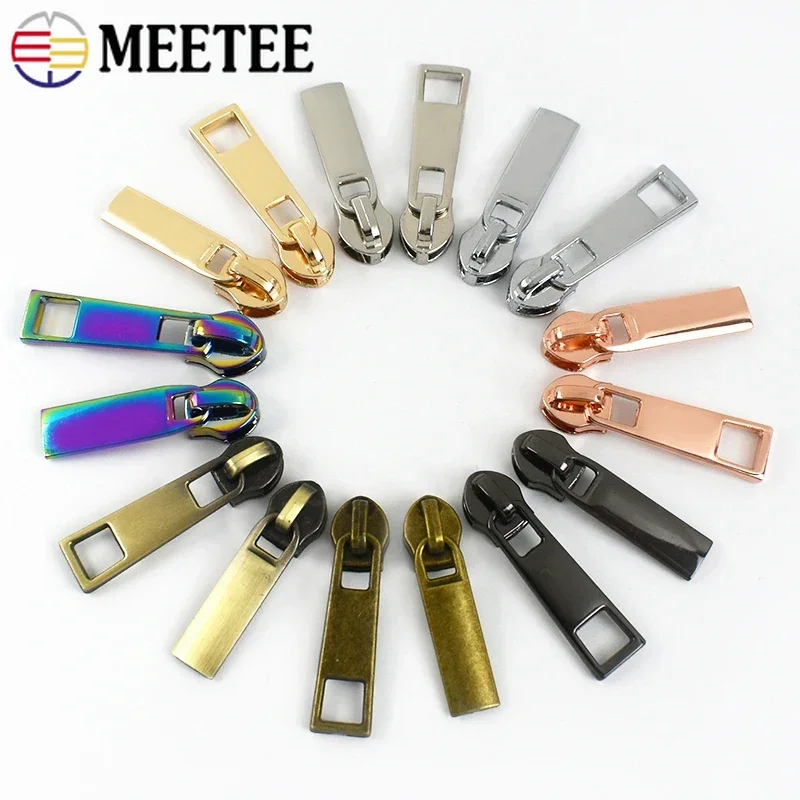 10/20 قطعة 3 # 5 # النايلون سستة المتزلجون سترة حقيبة البريدي المؤشر الخياطة إغلاق زيبر مجتذب الملابس استبدال السوستة إصلاح الرأس #2