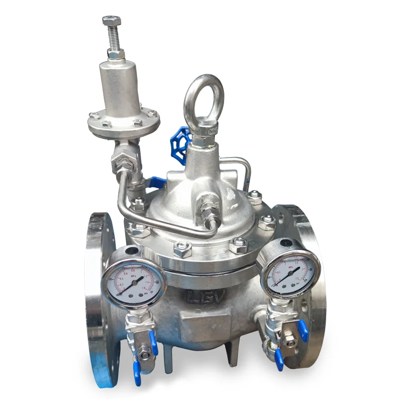 

KXC Brand Direct Factory Outlet Medium Temperature Stainless Steel Control Valve Water Media Pressure Reducing Valve Flange Ends