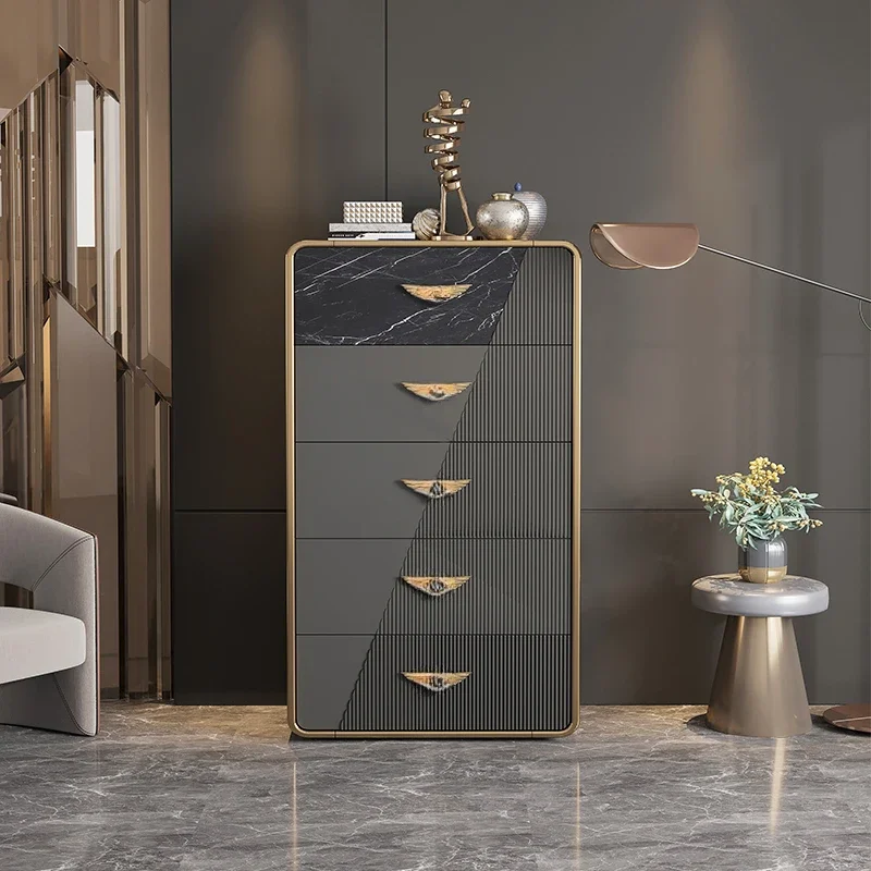 

Light luxury chest of drawers Modern simple wall cabinet Minimalist multi-functional storage locker