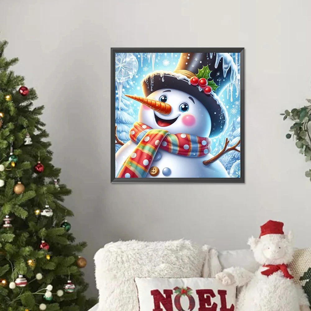 5D DIY Christmas Snowman Diamond Painting Decoration Diamond Art Canvases Complete Kit Xmas Full Square Drill Home Decor